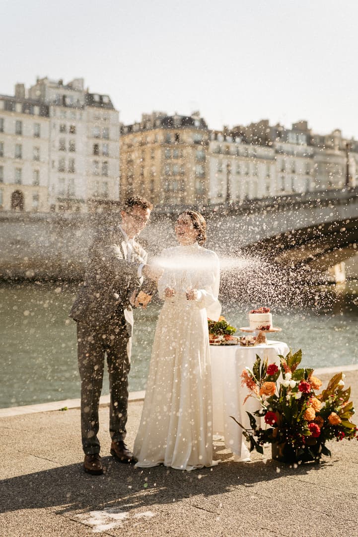 paris wedding champagne shower