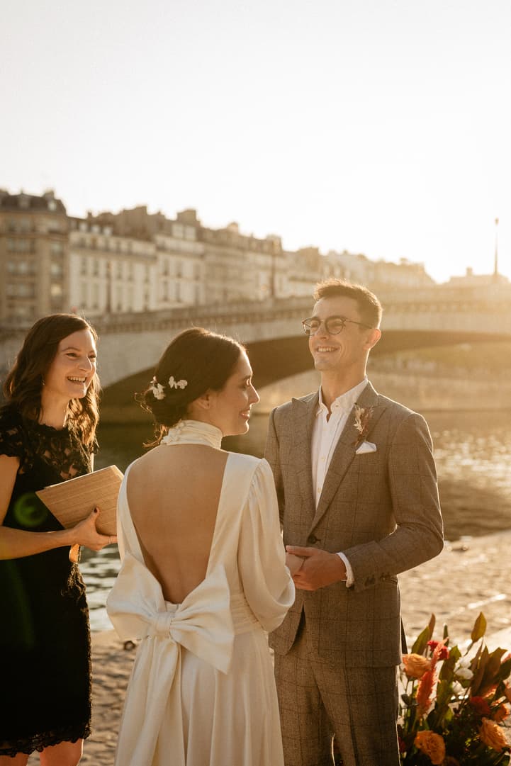 paris elopement wedding ceremony officiant