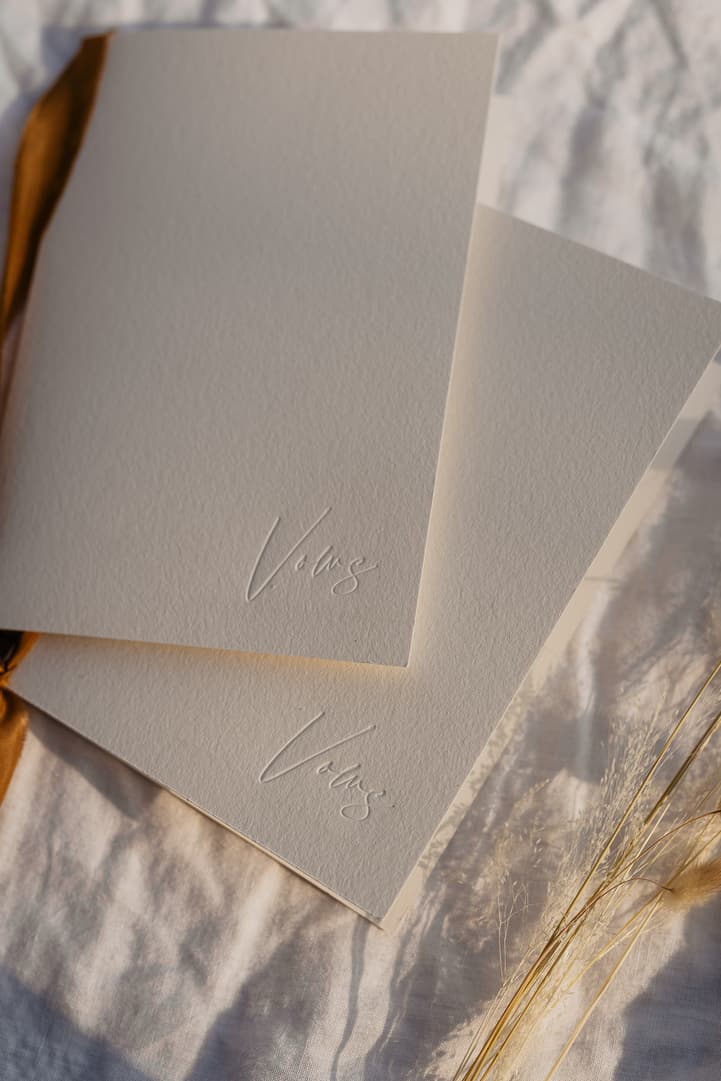 paris elopement wedding stationery vow books
