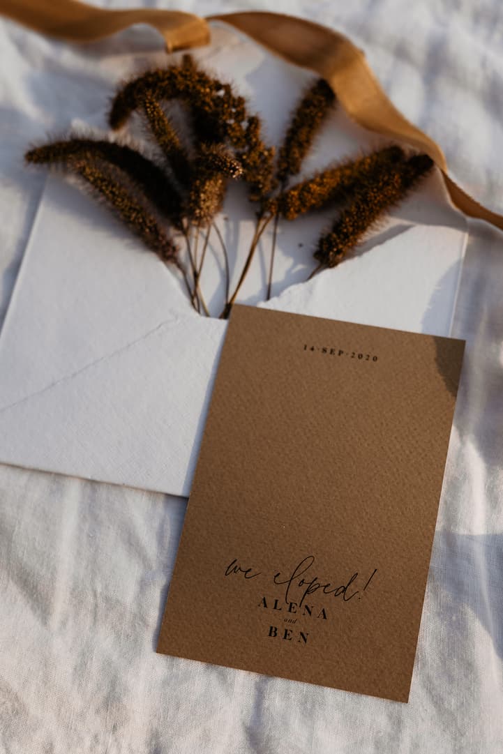 paris elopement wedding stationery vow books