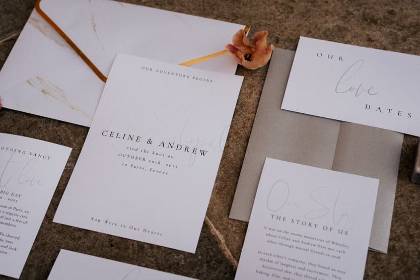 stationary vow books vintage style