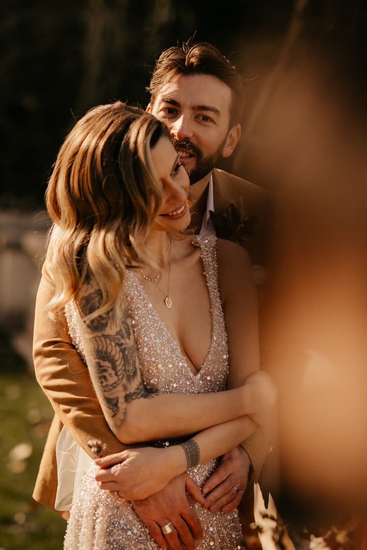 couple intimate glowing photoshoot