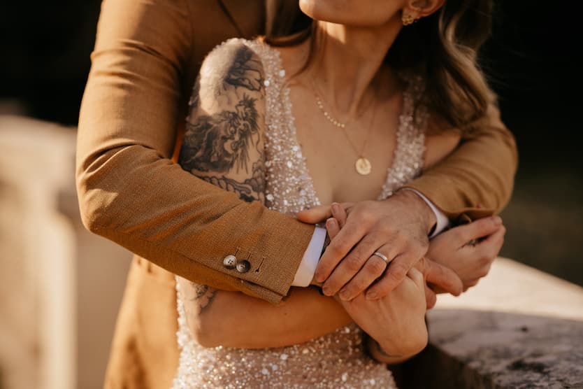 couple intimate glowing photoshoot