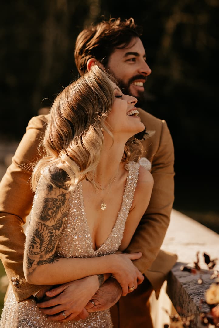 couple intimate glowing photoshoot