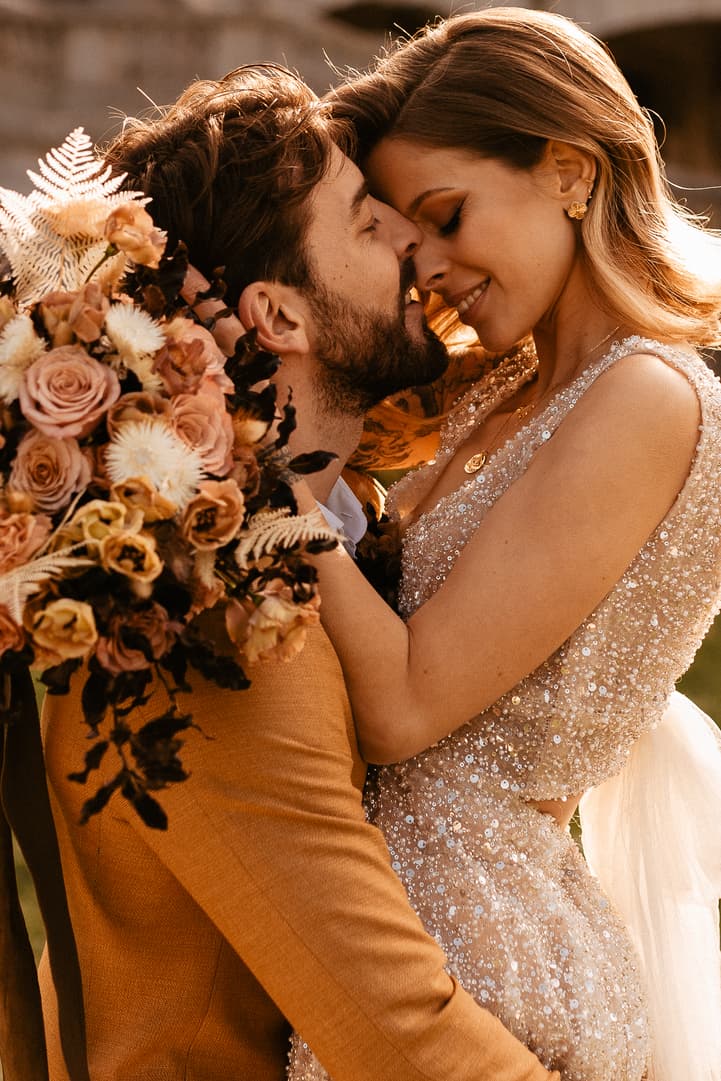 couple intimate glowing photoshoot