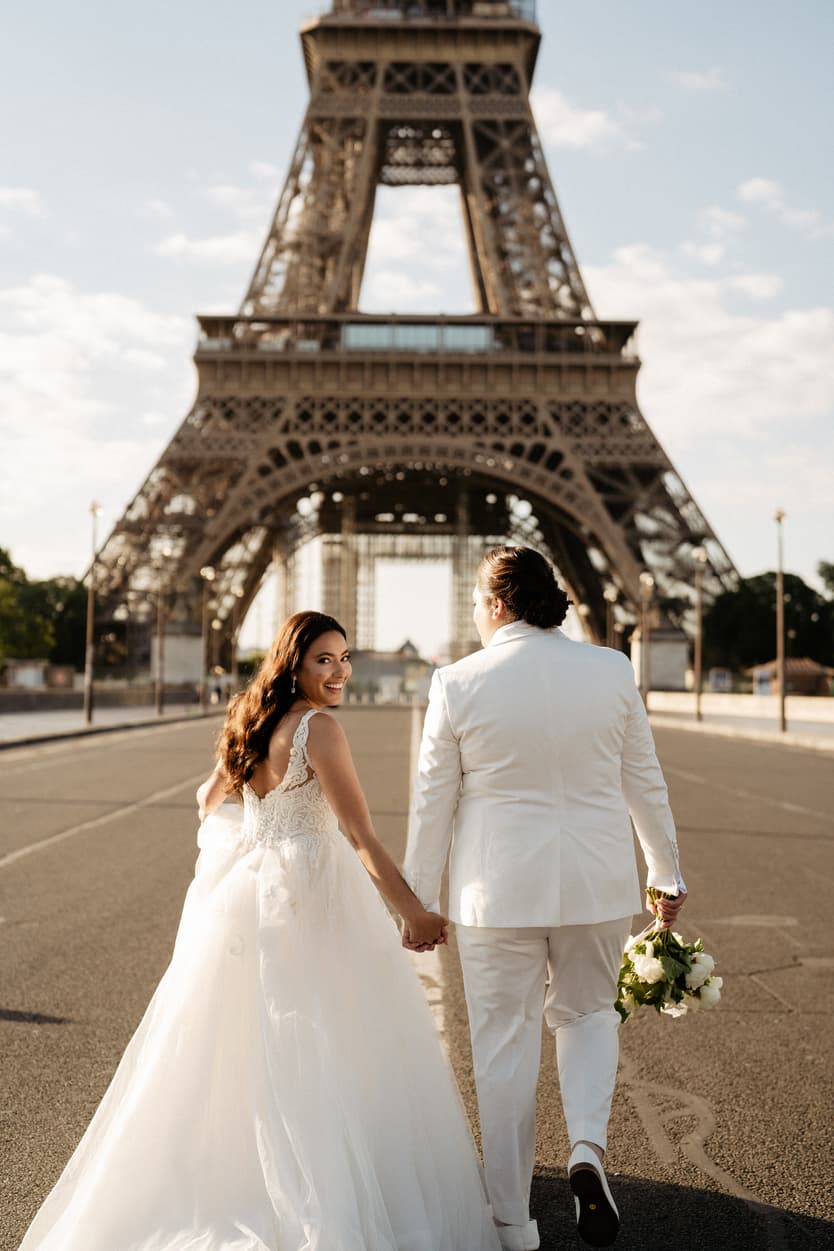 Gay wedding Paris Elopement Eiffel Tower inspiration