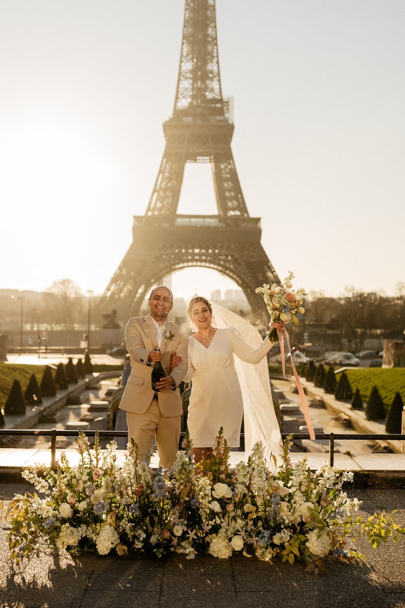 Paris Elopement Packages Elopement Photographer Videographer winter elopement couple