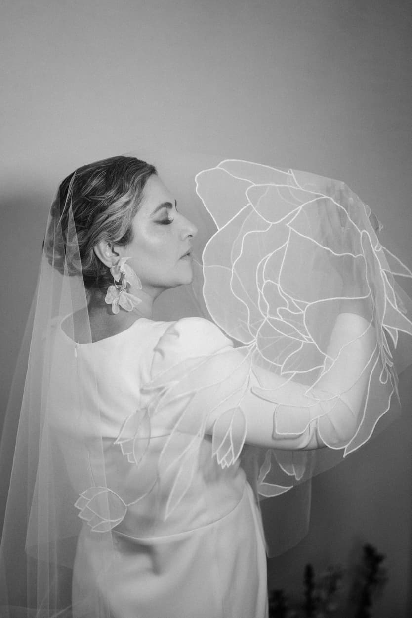 Paris Elopement Packages Elopement Photographer Videographer winter elopement bride with veil 