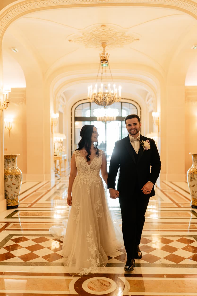 Destination Purple wedding elopement at Shangri-La Hotel Paris