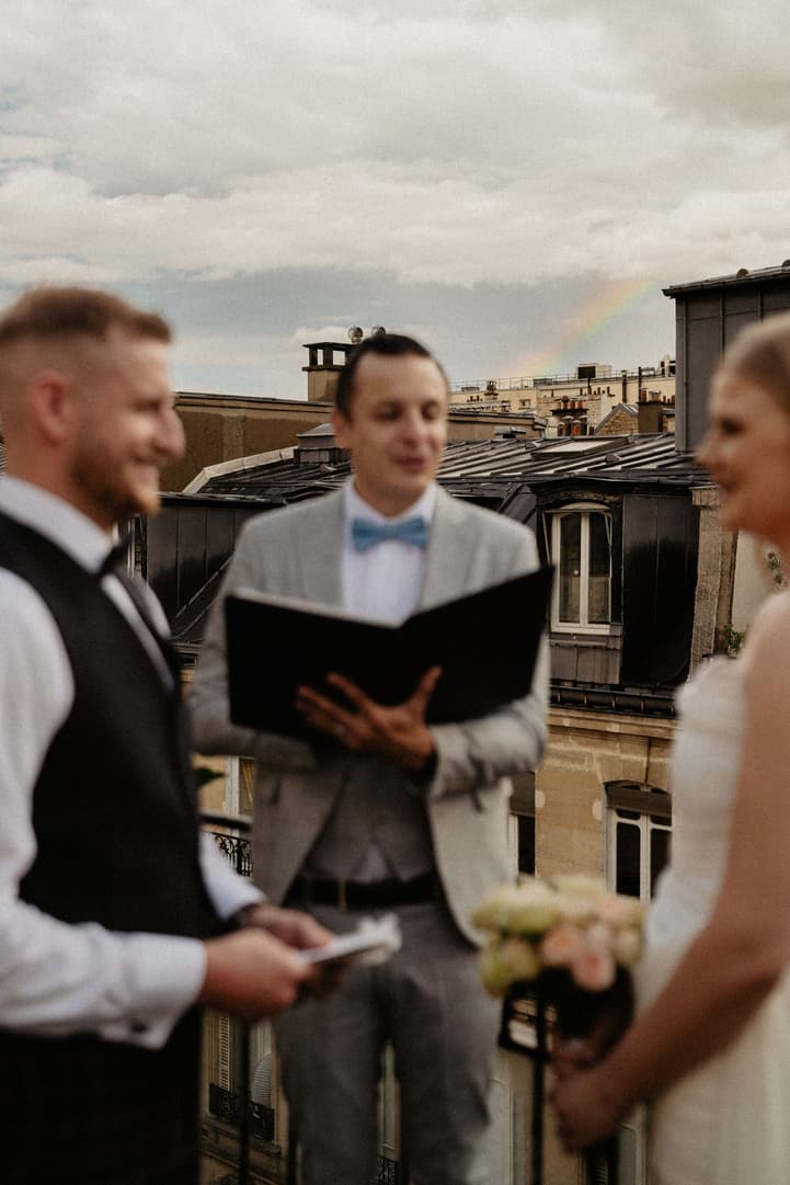 paris elopement planner - elopement on private paris rooftop 
