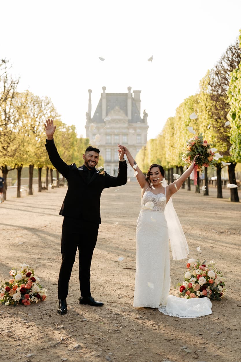 Best Elepement Ceremony Locations in Paris at the Tuileries Garden - Jardin des Tuileries