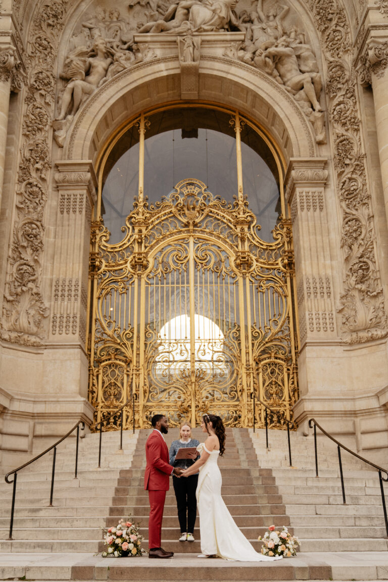 paris elopement planner - elopement at golden gate petit palais