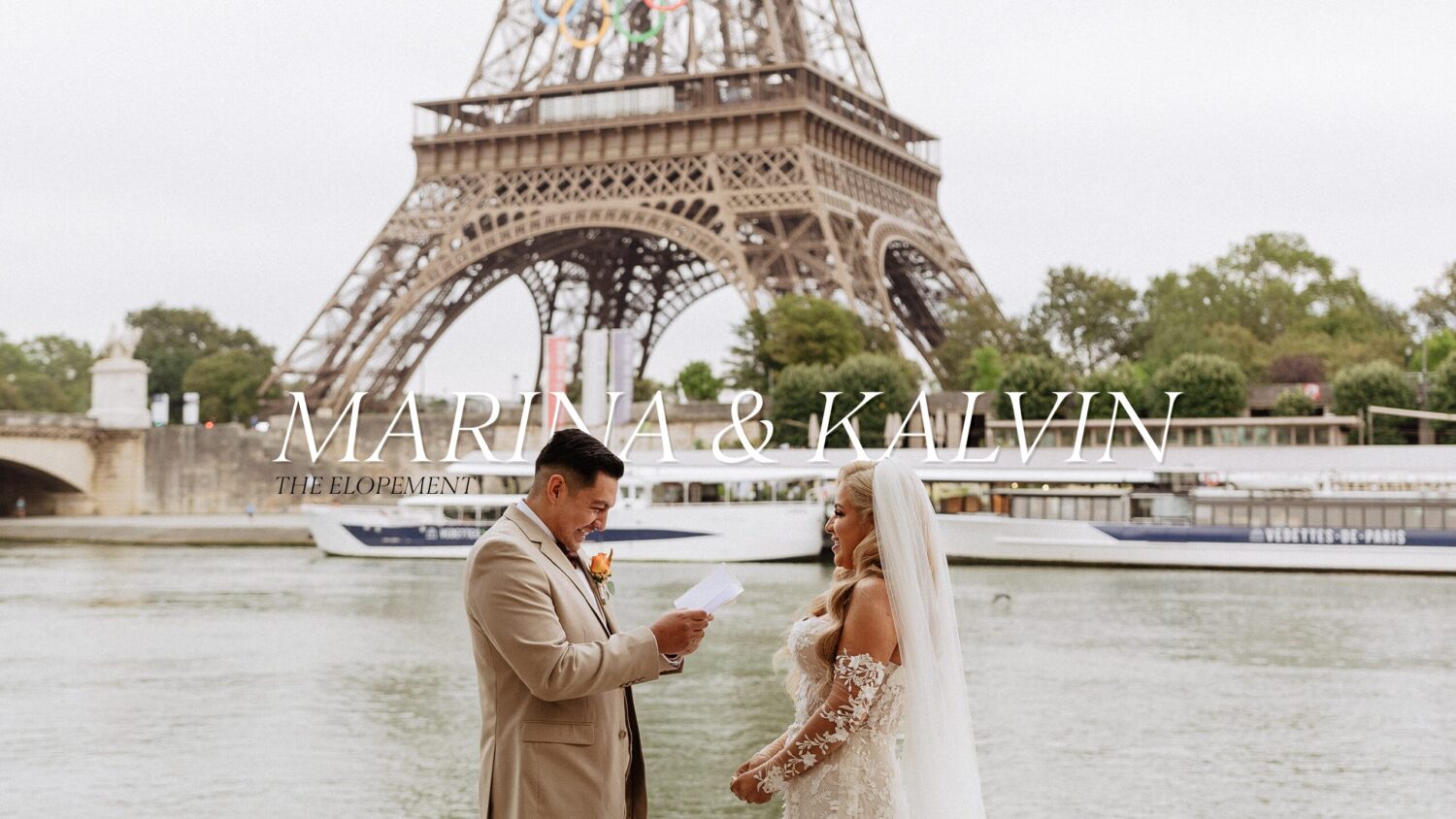 Paris Elopement Seine river