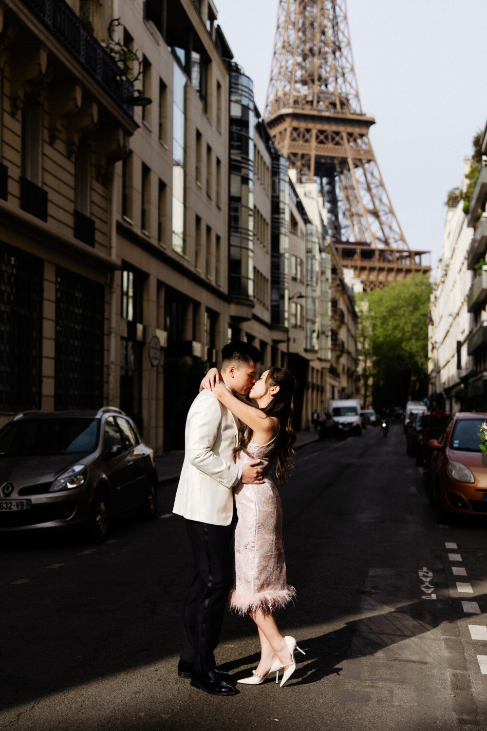 Paris elopement with traditional qi pao