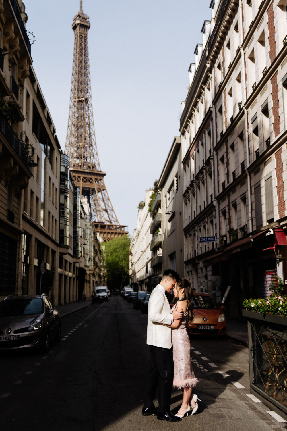 Paris elopement with traditional qi pao
