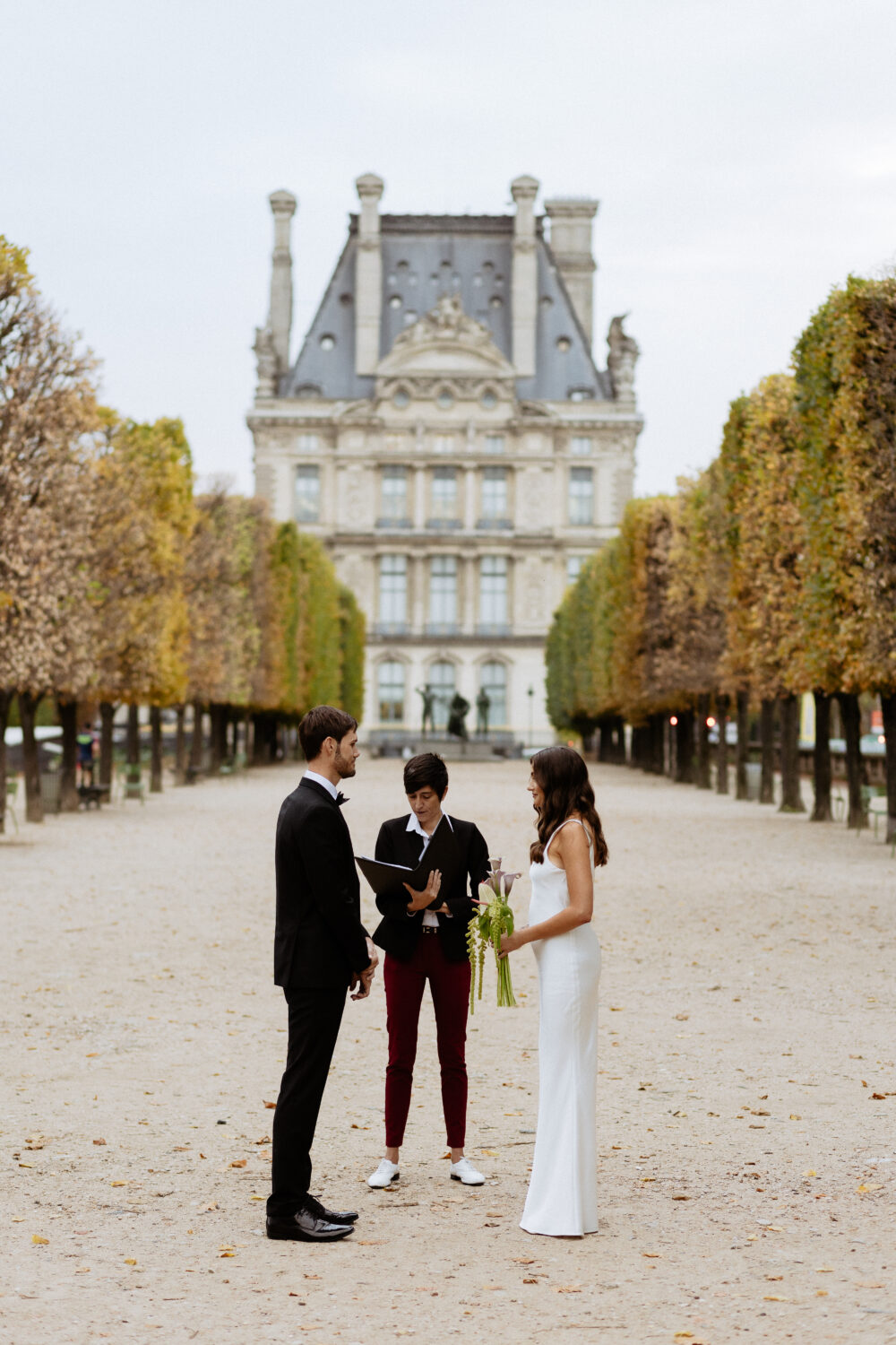 Autumn Elopement at Tuileries Garden Paris