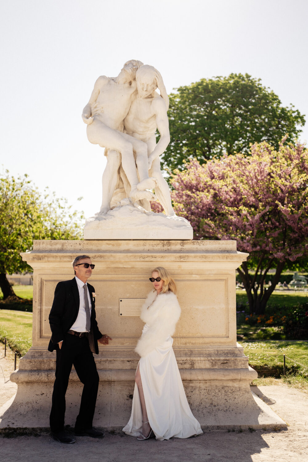 old money style elopement paris tuileries garden