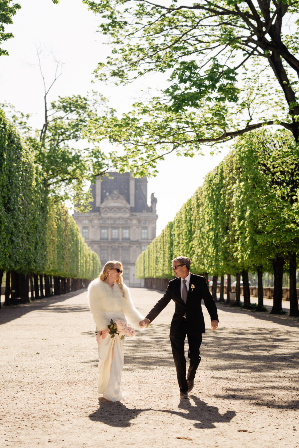 old money style elopement paris tuileries garden