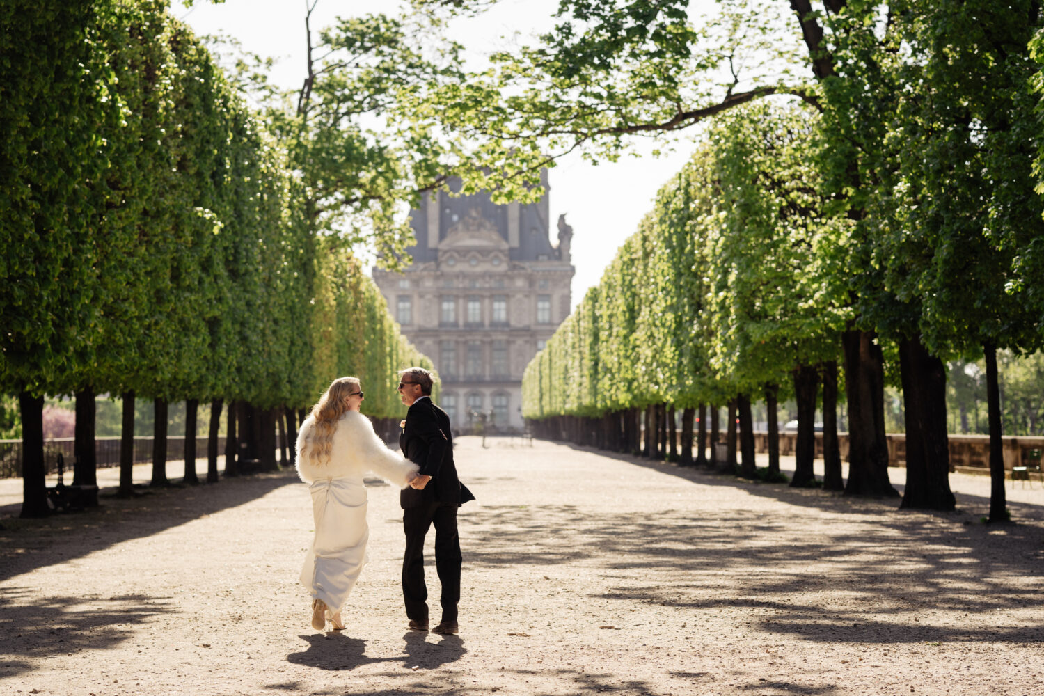 old money style elopement paris tuileries garden