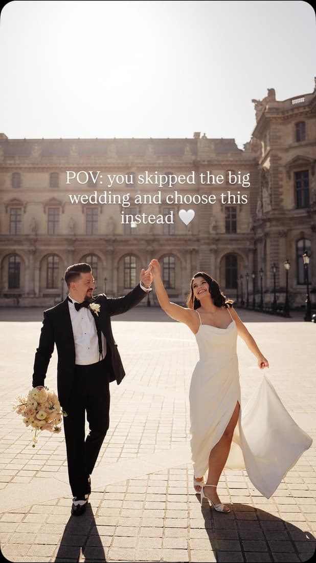 POV: you skipped the big wedding and choose this instead 🤍 